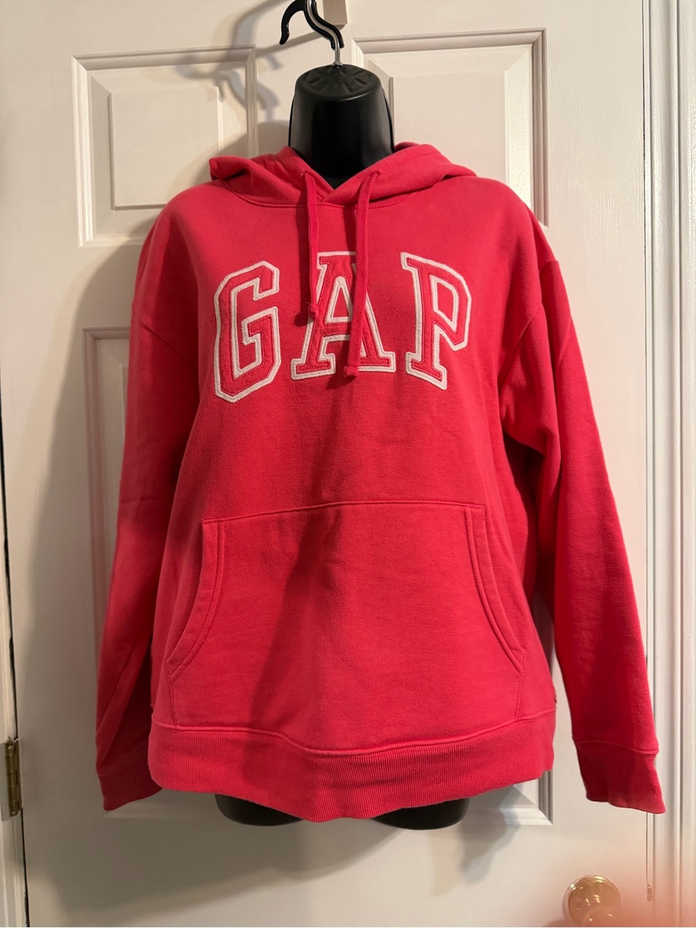 GAP Hot Pink Pullover Hoodie with White Logo